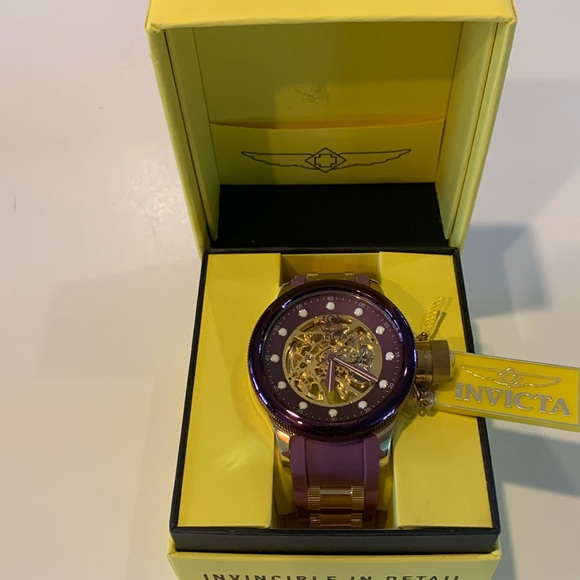 Invicta Purple and Gold Timepiece